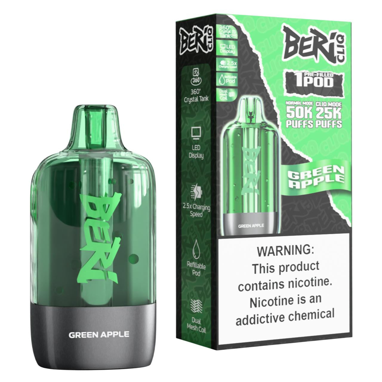 Beri Cliq 50K Pre-filled Replacement Pod (Pack of 1)