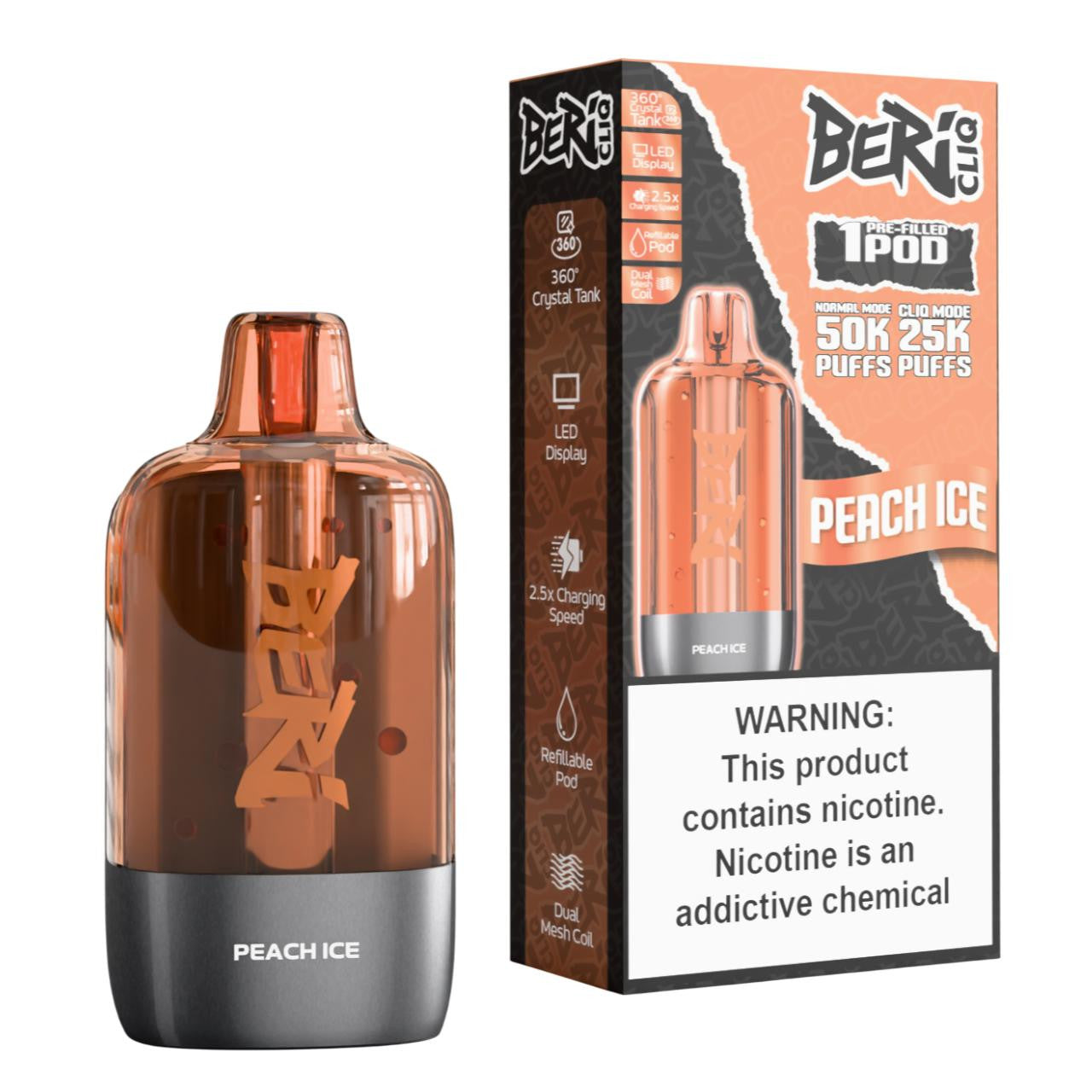 Beri Cliq 50K Pre-filled Replacement Pod (Pack of 1)