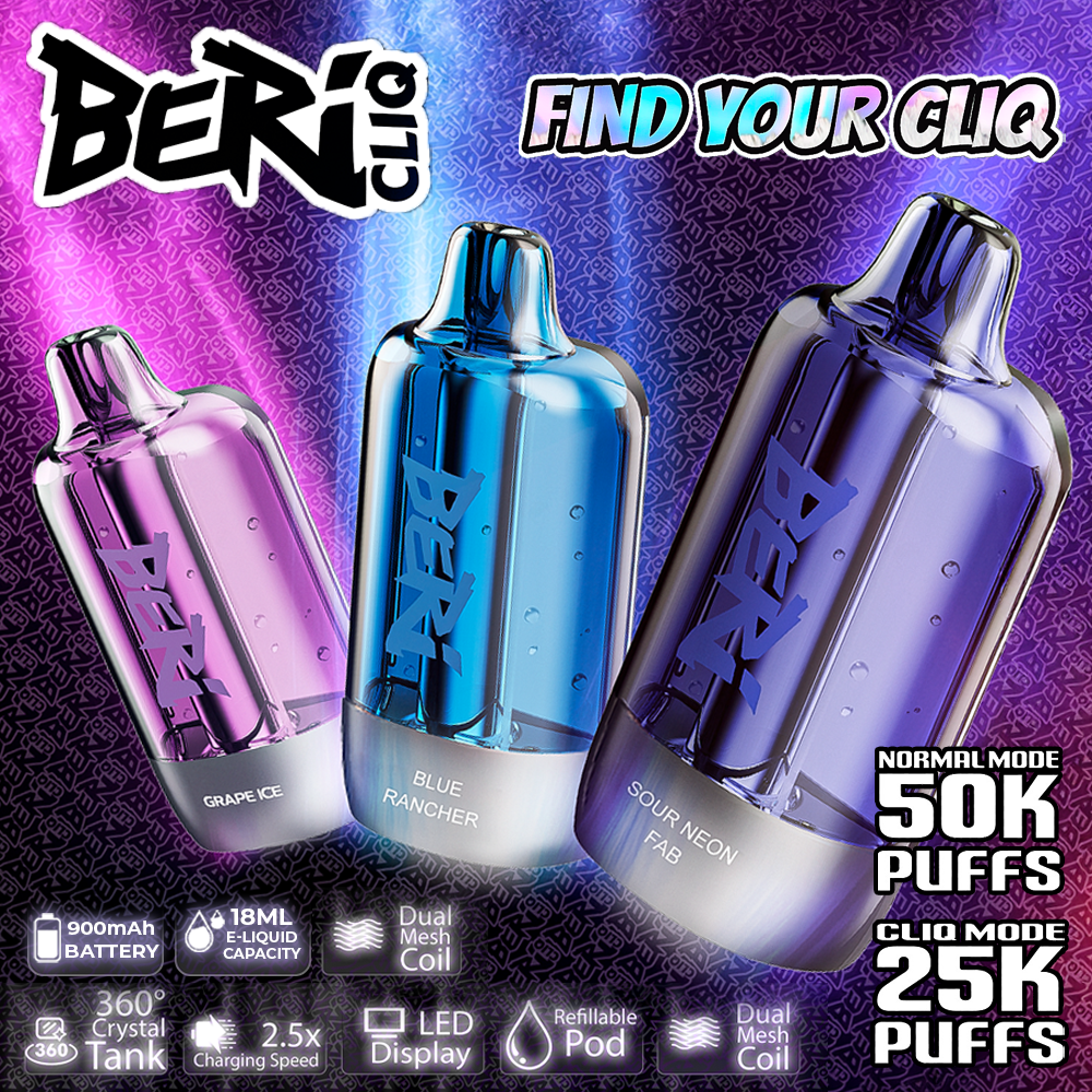Beri Cliq Disposable Kit (50000 Puffs) Best Sales Price - Disposables