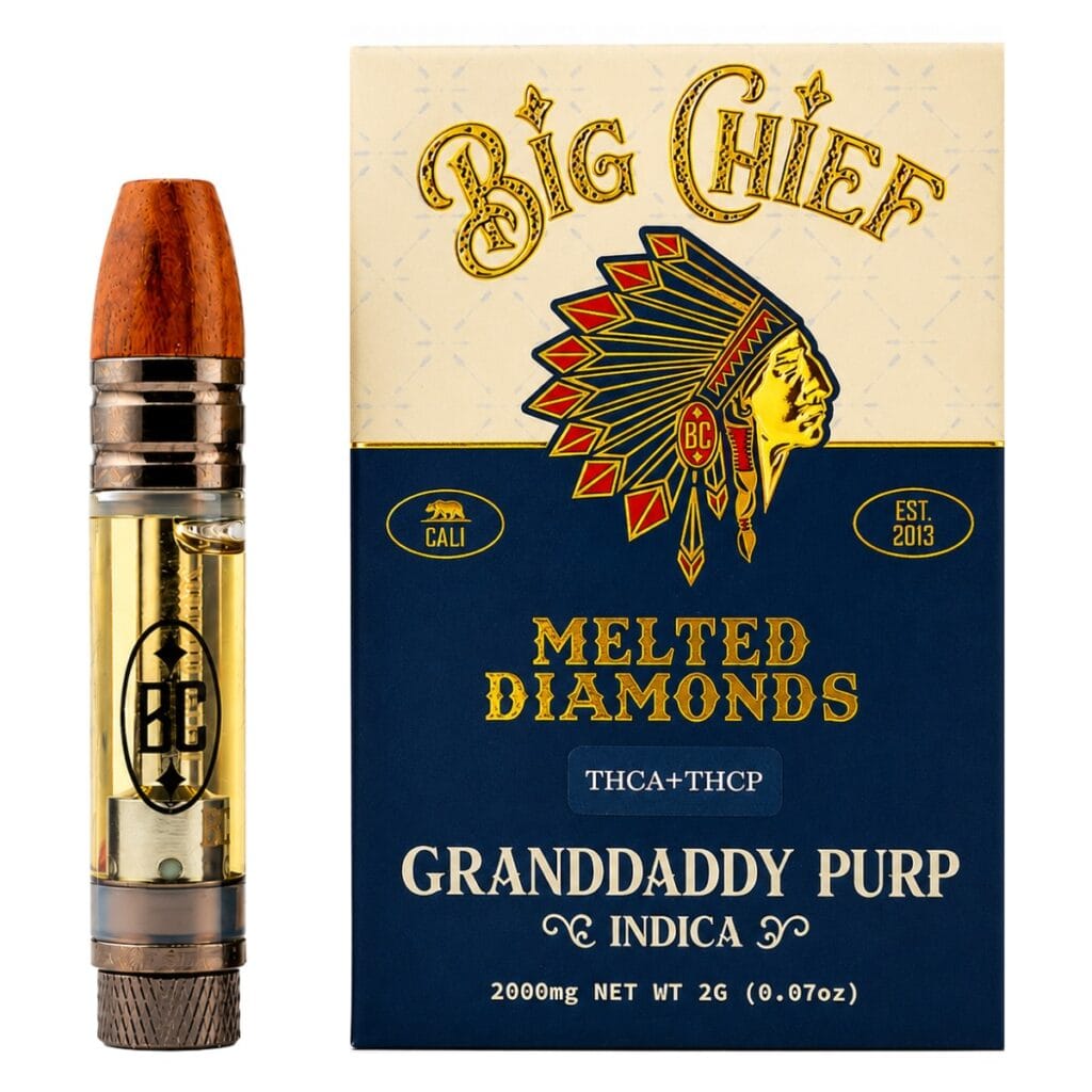 Big Chief Melted Diamonds THCa Cartridge 2g