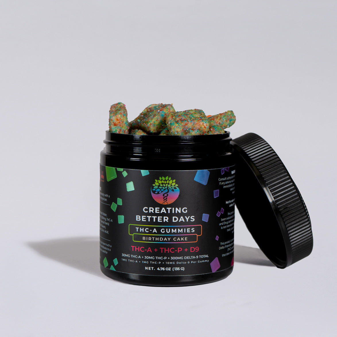 Birthday Cake THCA + THCP + Delta 9 Gummies 360 MG