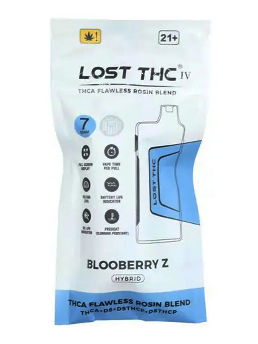 Blooberryz Lost THC THCA Flawless Rosin Blend Disposable 7G