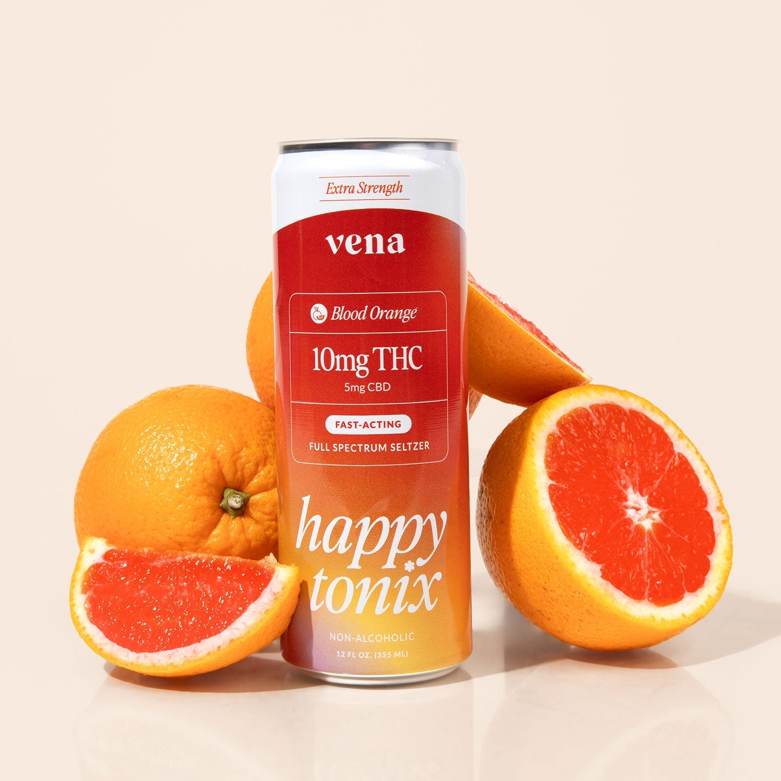 Happy Tonix 10mg THC Seltzers | Blood Orange