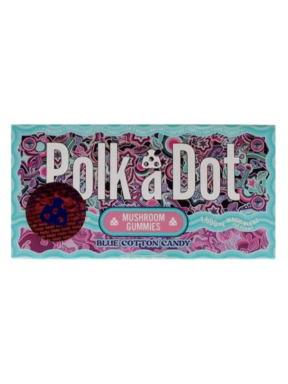 Blue Cotton Candy PolkaDot Magic Mushroom Belgian Magic Blend Gummies Best Price