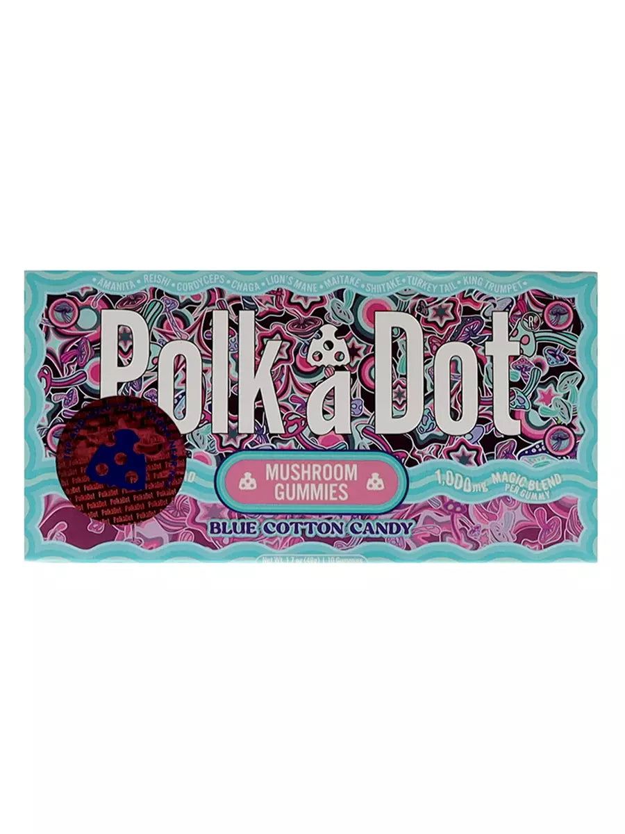 Blue Cotton Candy PolkaDot Magic Mushroom Belgian Magic Blend Gummies Best Price