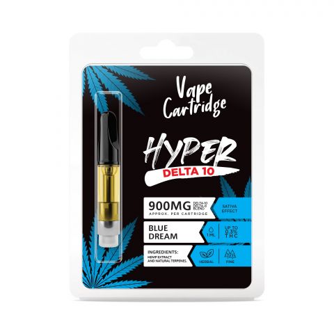 Blue Dream Cartridge - Delta 10 THC Hyper 900mg (1ml) Best Price