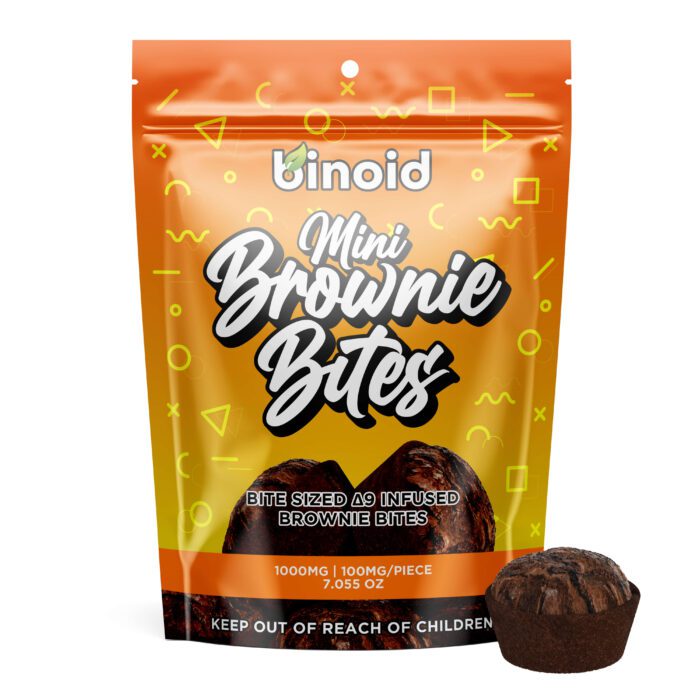 Binoid Delta 9 Mini Brownie Bites – 1000MG (Limited Supply)