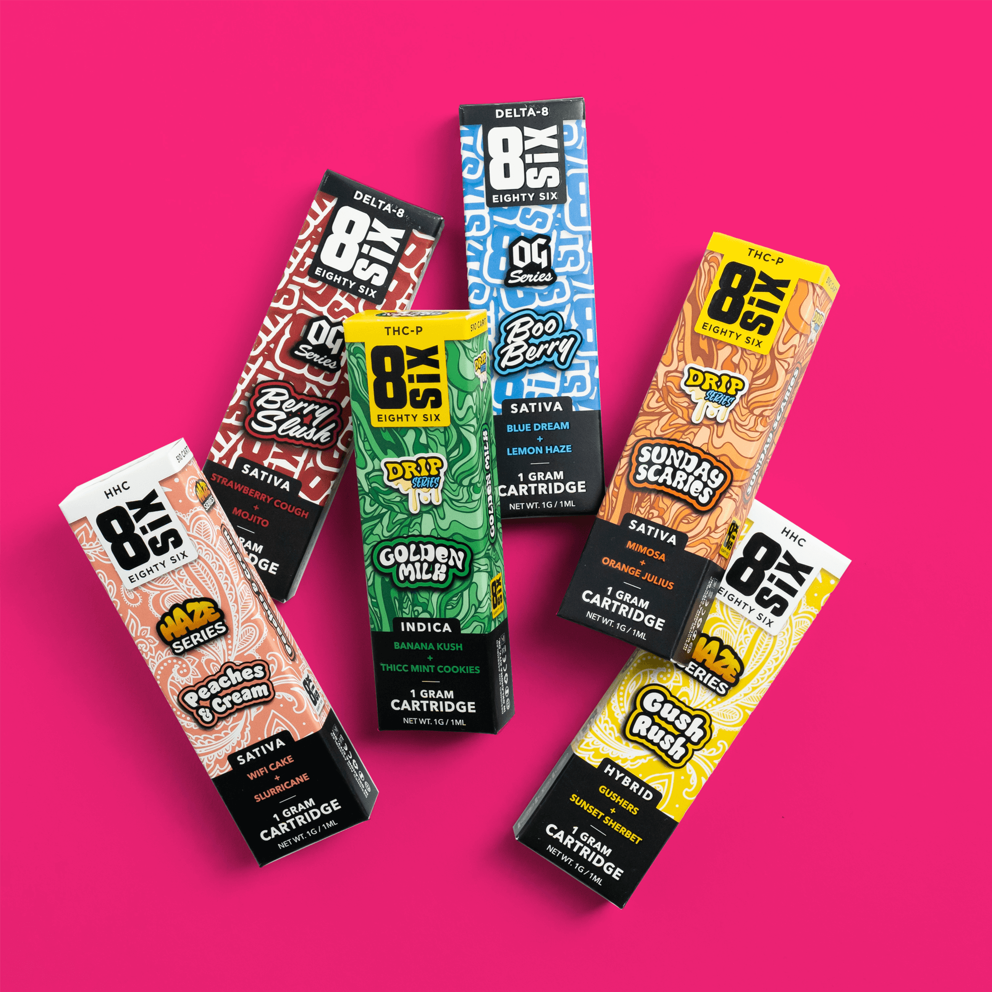 Eighty Six The ‘Dream Team’ 6G Vape Cartridge Variety Bundle Best Price