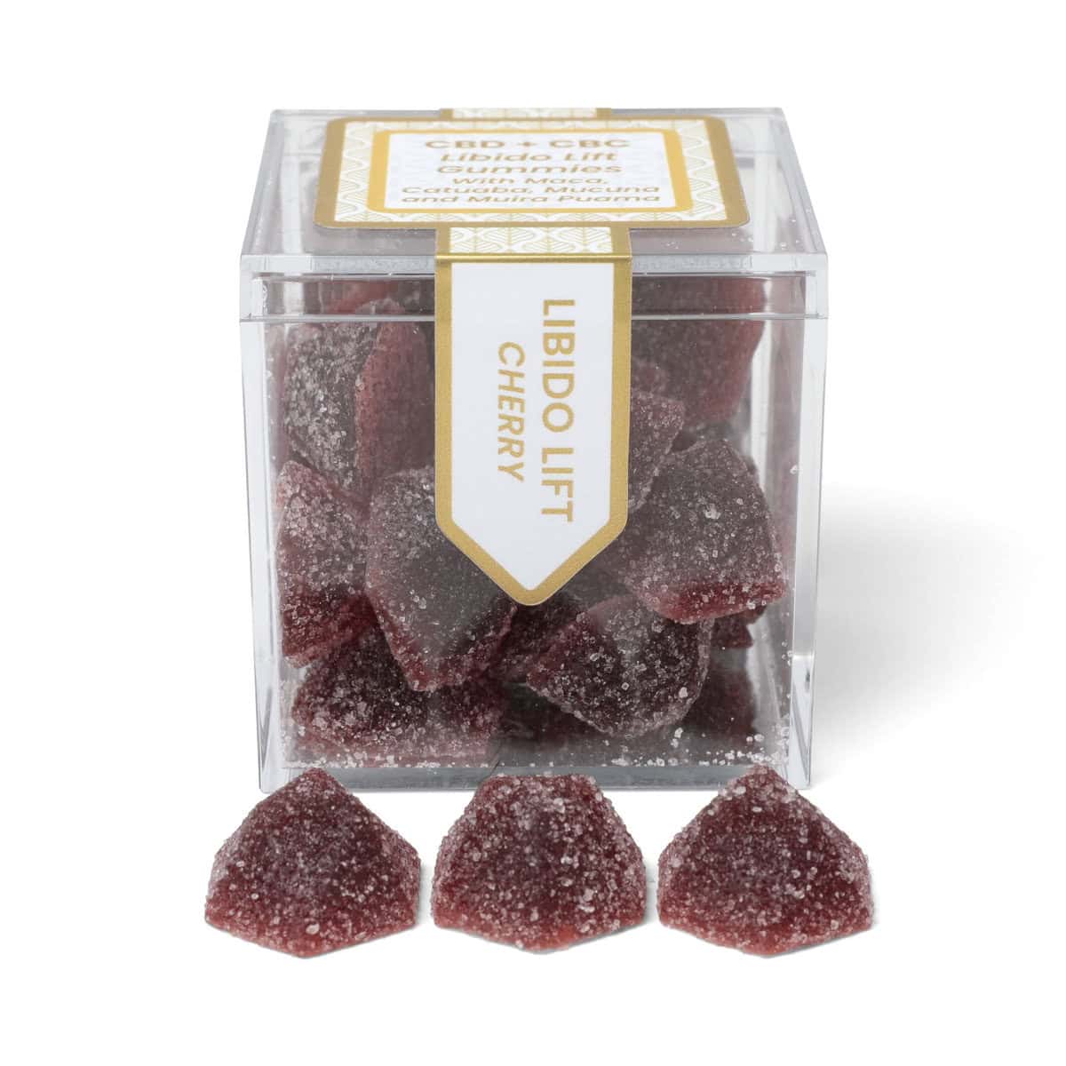 TribeTokes CBD Libido Lift Gummies | With CBC, Maca, Muira Puama, Catuaba + Mucuna | Cherry