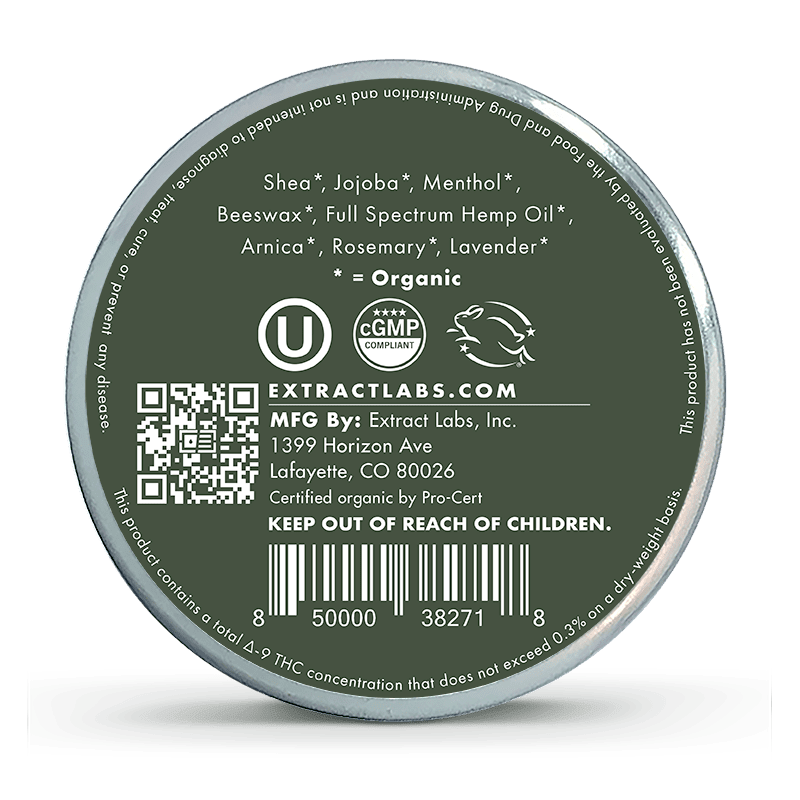 Extract Labs Organic CBD Muscle Cream