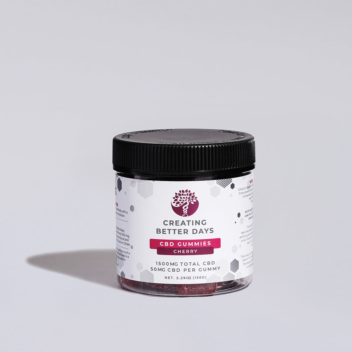 Cherry CBD Gummies 1500 MG - THC Free