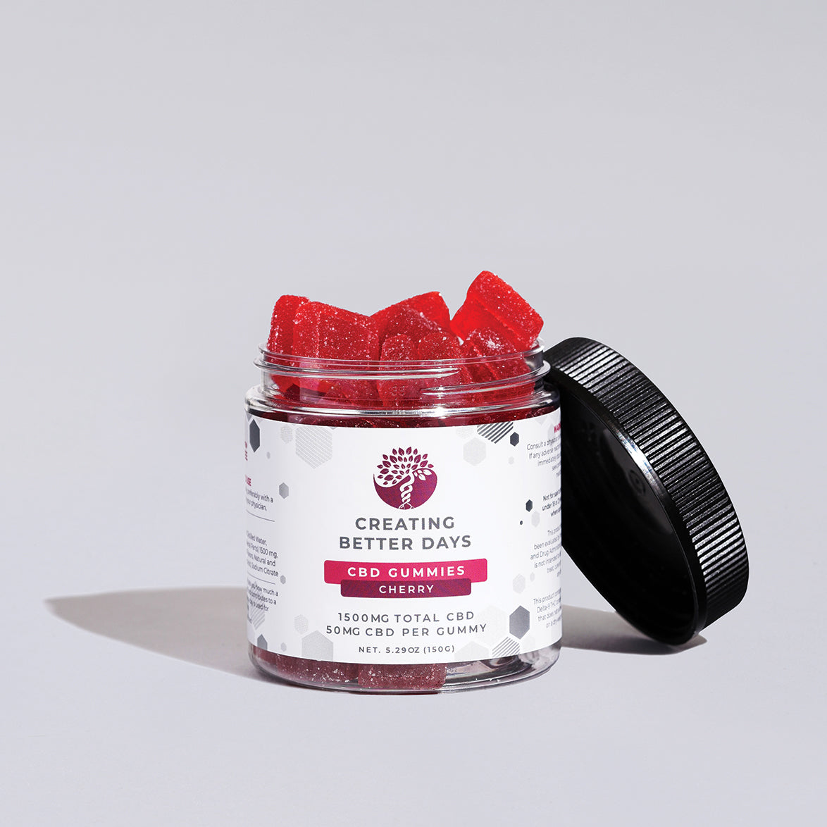 Cherry CBD Gummies 1500 MG - THC Free