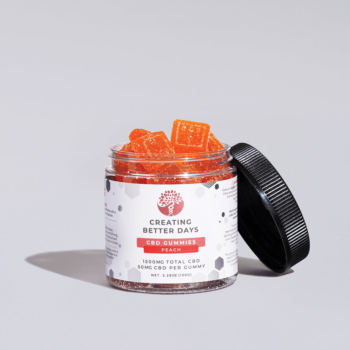 Peach CBD Gummies 1500 MG