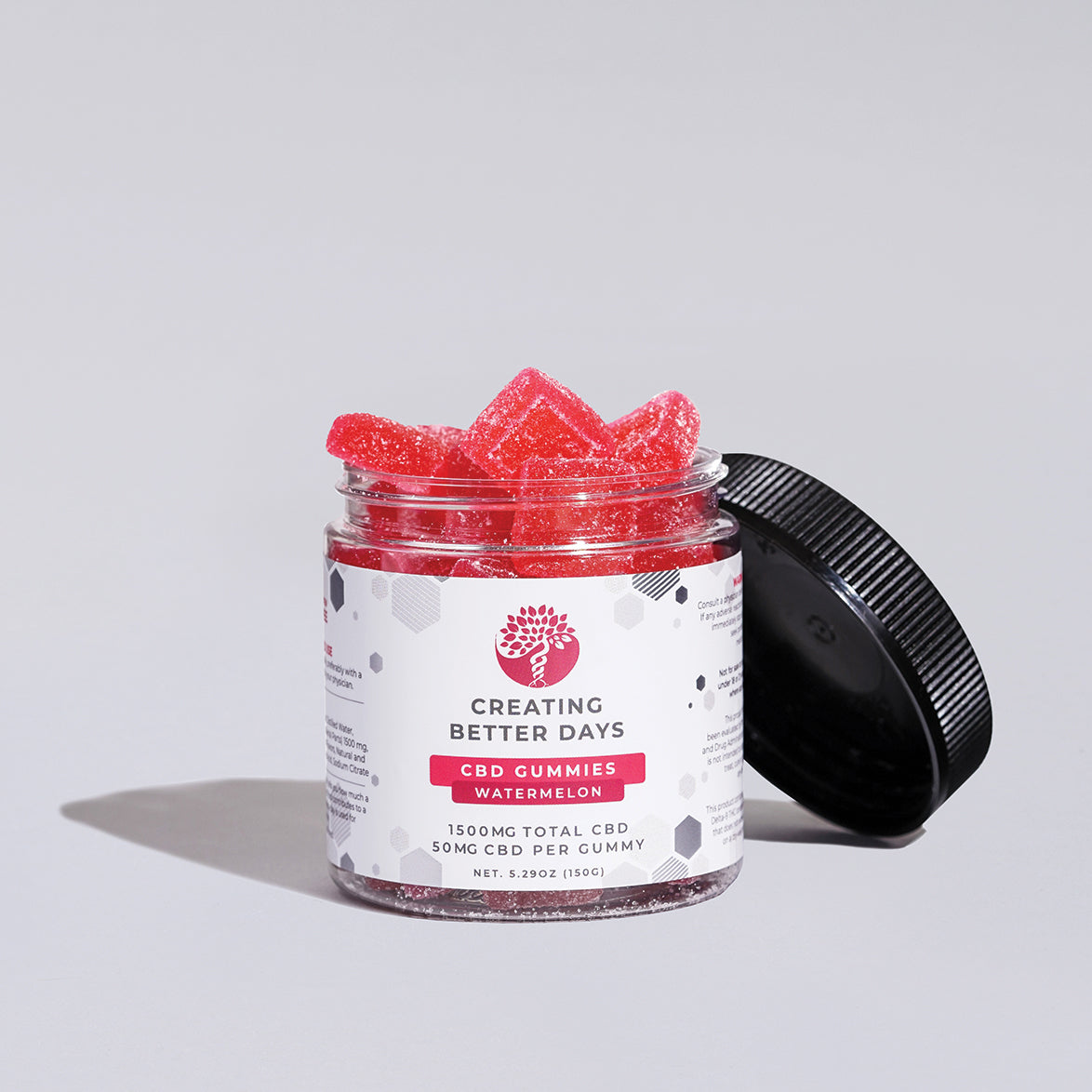 Watermelon CBD Gummies 1500 MG  - THC Free