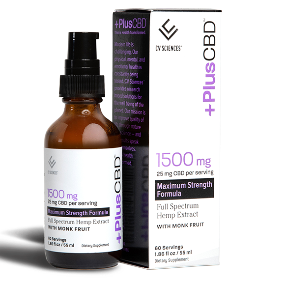 PlusCBD CBD OIL 1500MG 1.86OZ UNFLAVORED Best Price