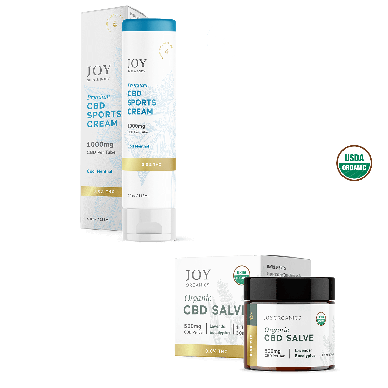 Joy Organics CBD Salve & CBD Sports Cream Best Price