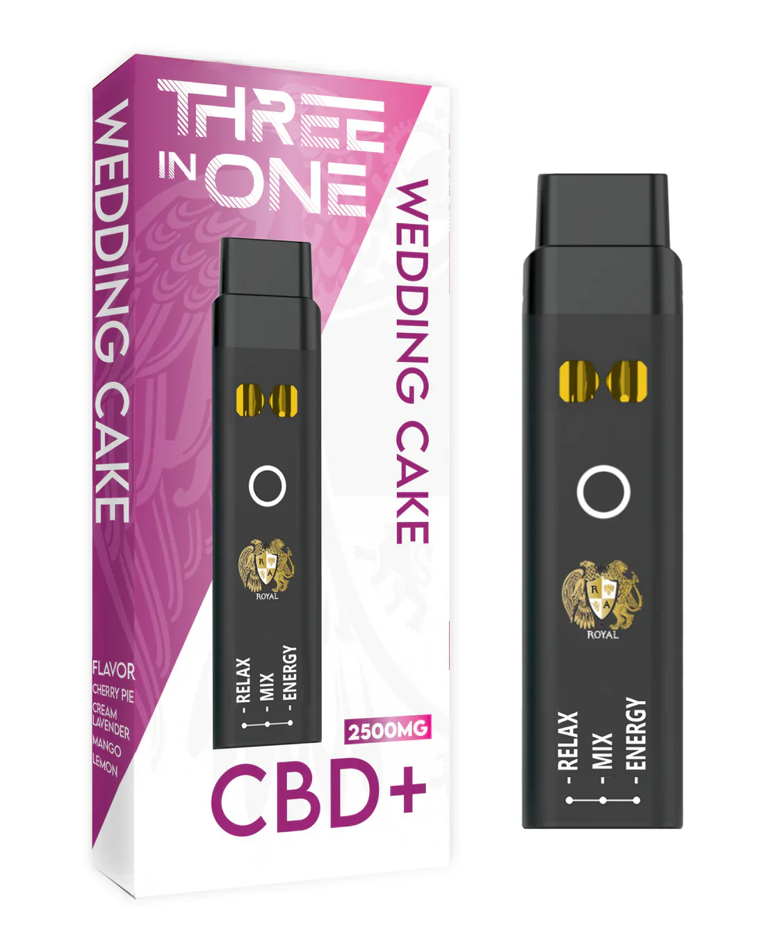 RA Royal CBD | CBD Three Strains In One Disposable Vape - 2500mg Best Price