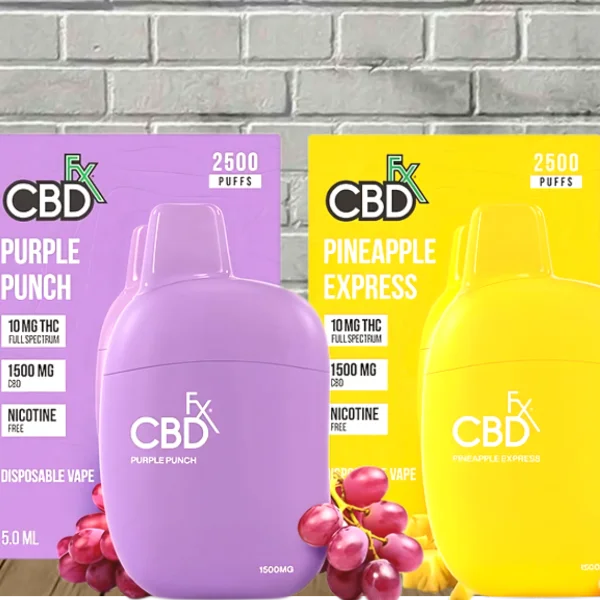 CBDfx Full Spectrum CBD + THC Disposable 2500 Puffs Best Price