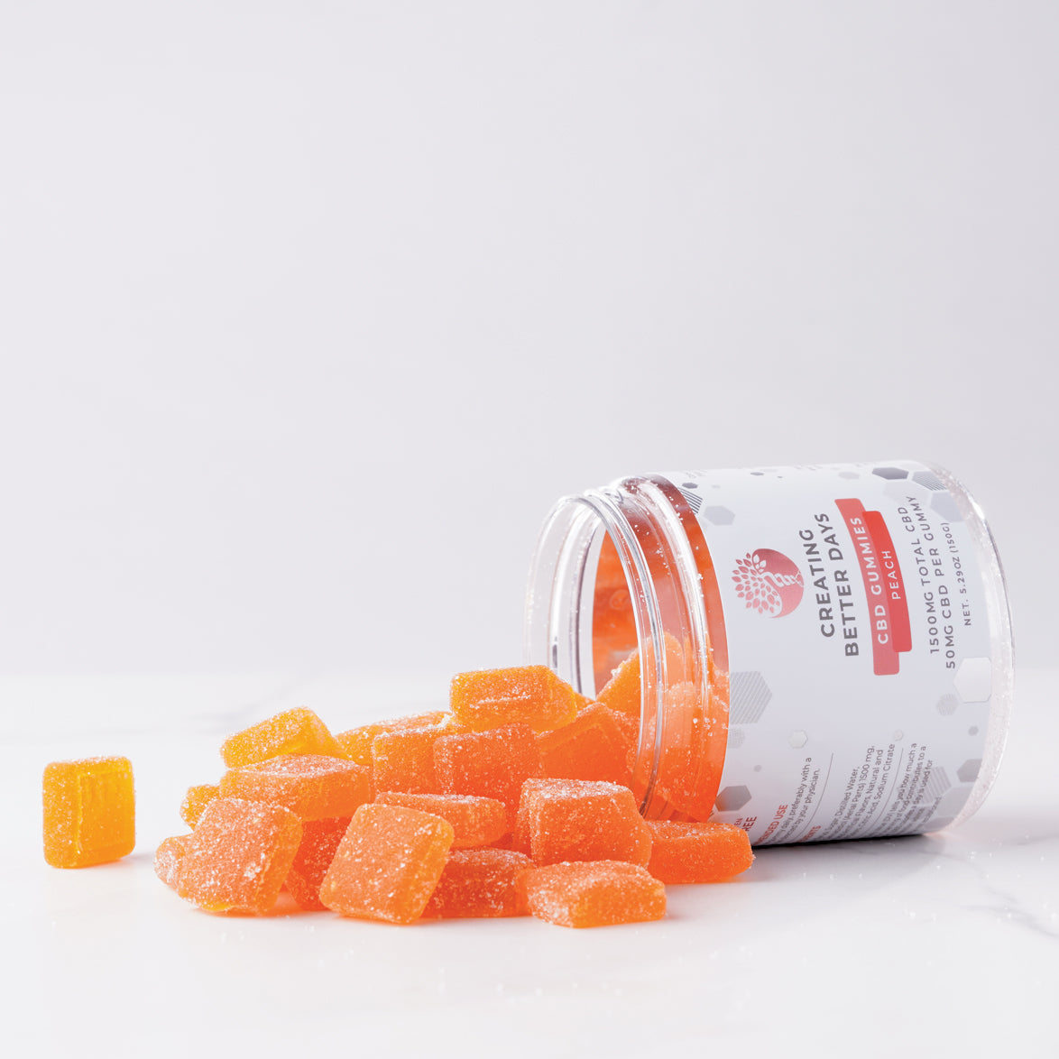 Peach CBD Gummies 1500 MG