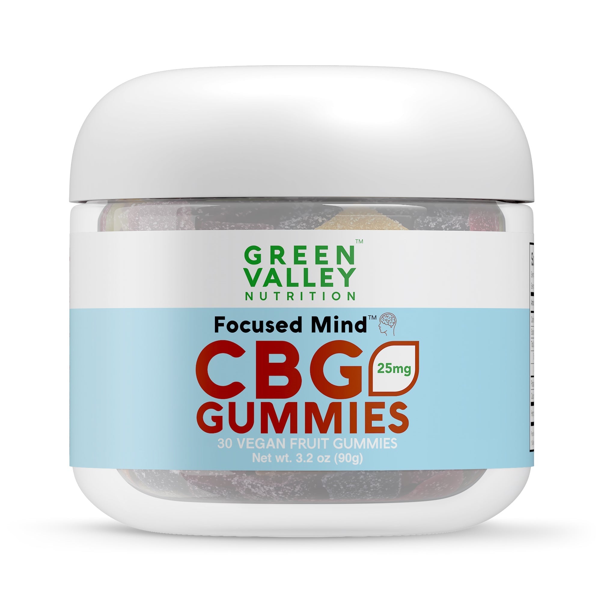 Focused Mind™ CBG Gummies 750mg Jar