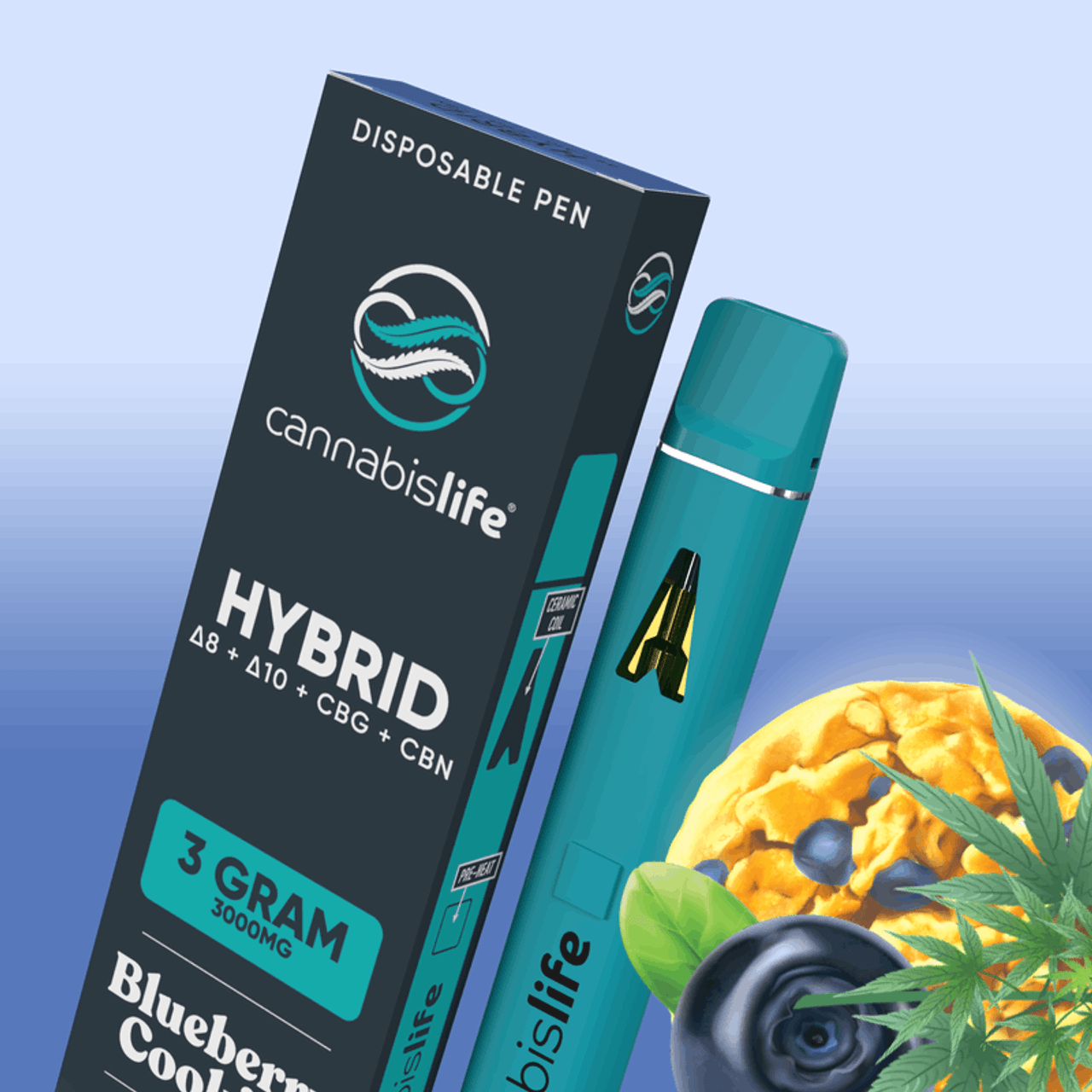 Blueberry Cookies Hybrid Disposable Vape Pen 3ml Best Price