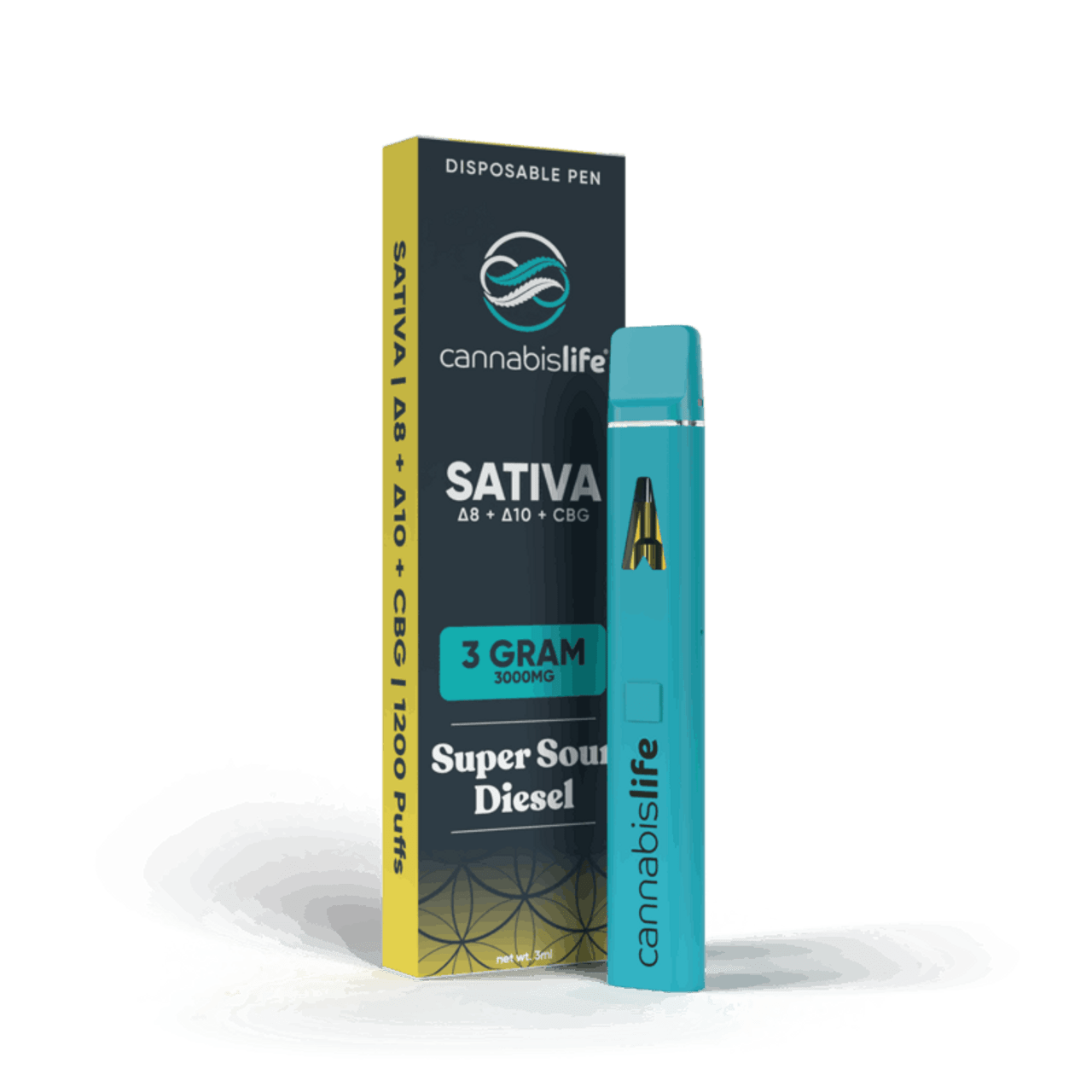 Super Sour Diesel Sativa Delta 8 Disposable Vape Pen 3ml Best Price