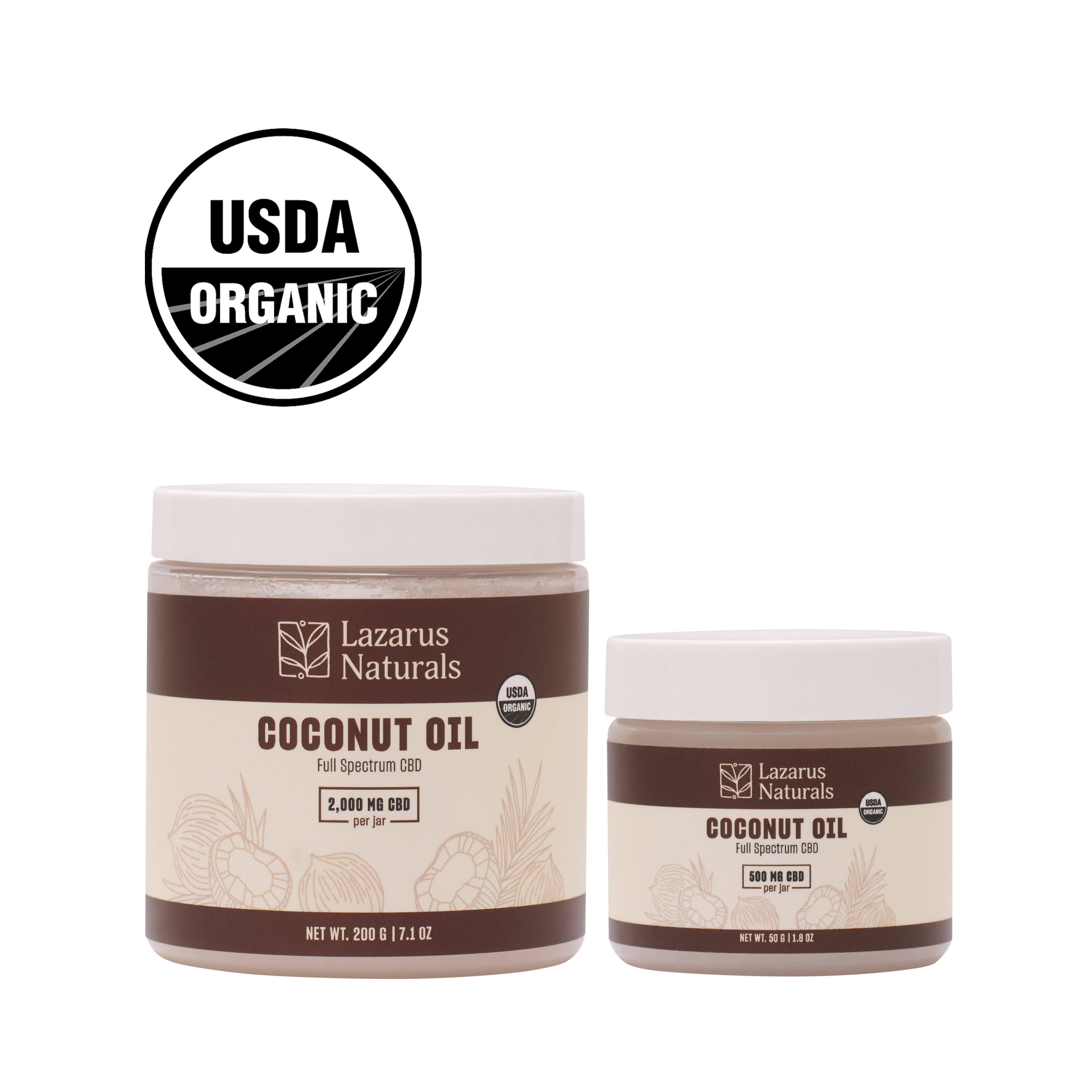 Lazarus Naturals ORGANIC CBD COCONUT OIL
