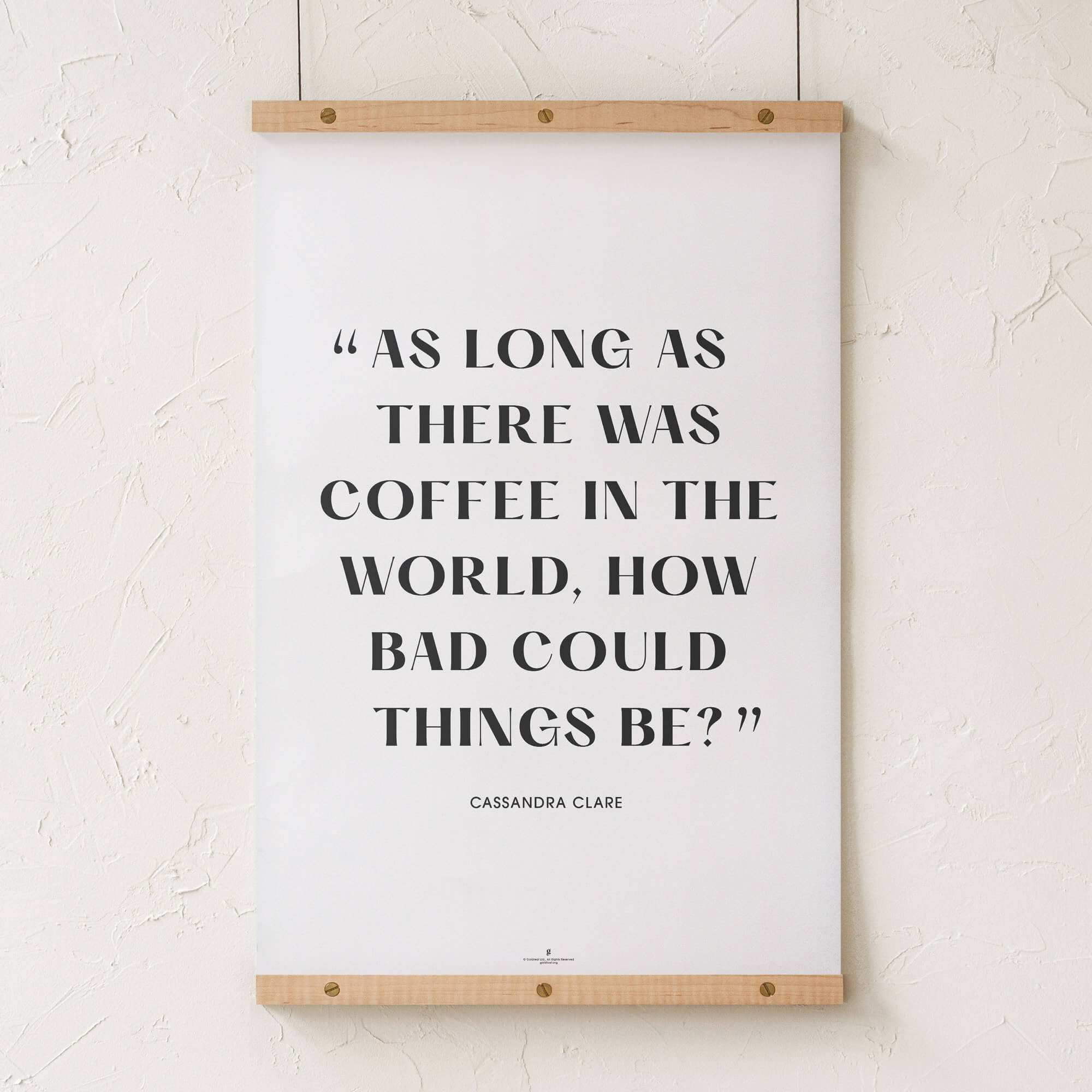 GoldLeaf Cassandra Clare Quote Print