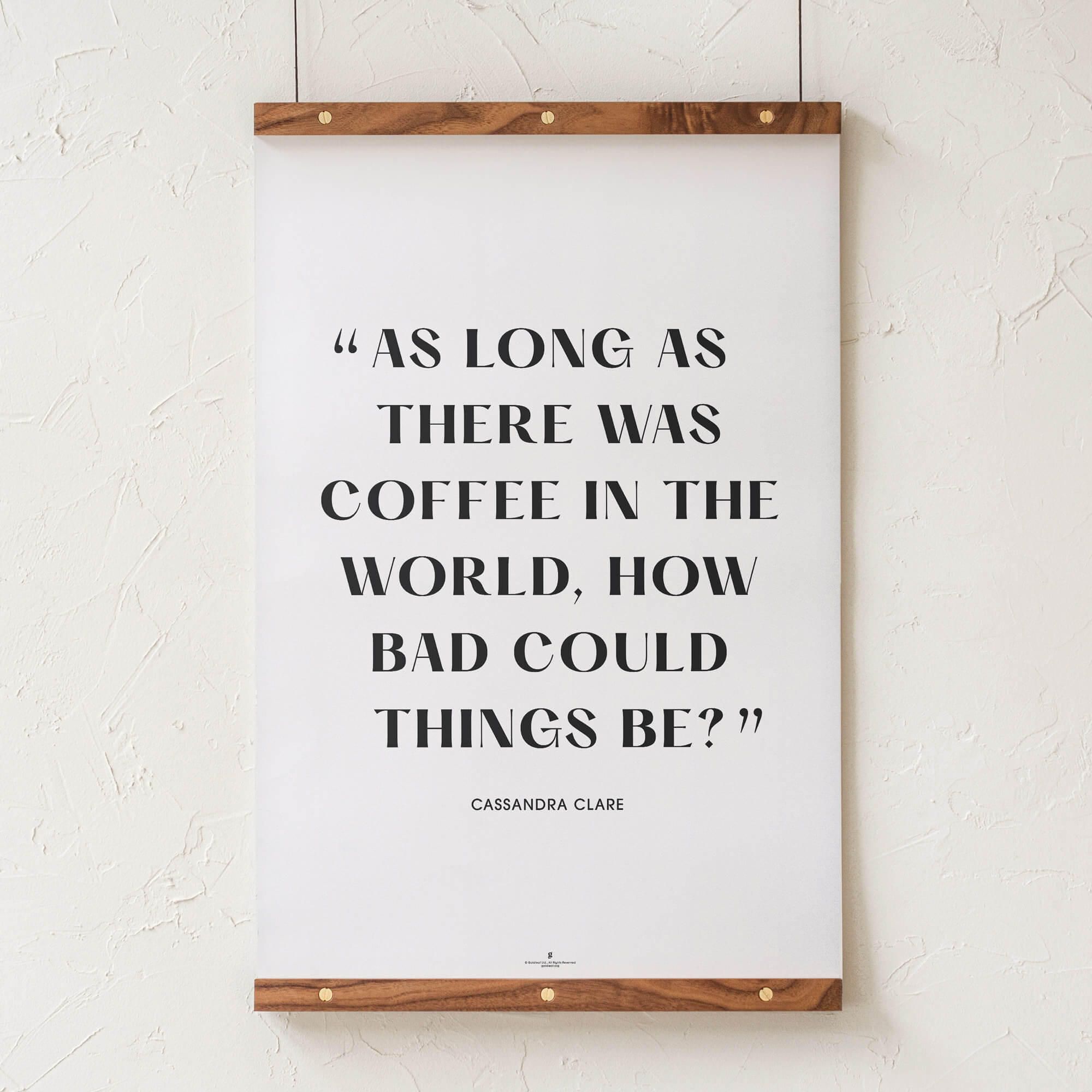 GoldLeaf Cassandra Clare Quote Print