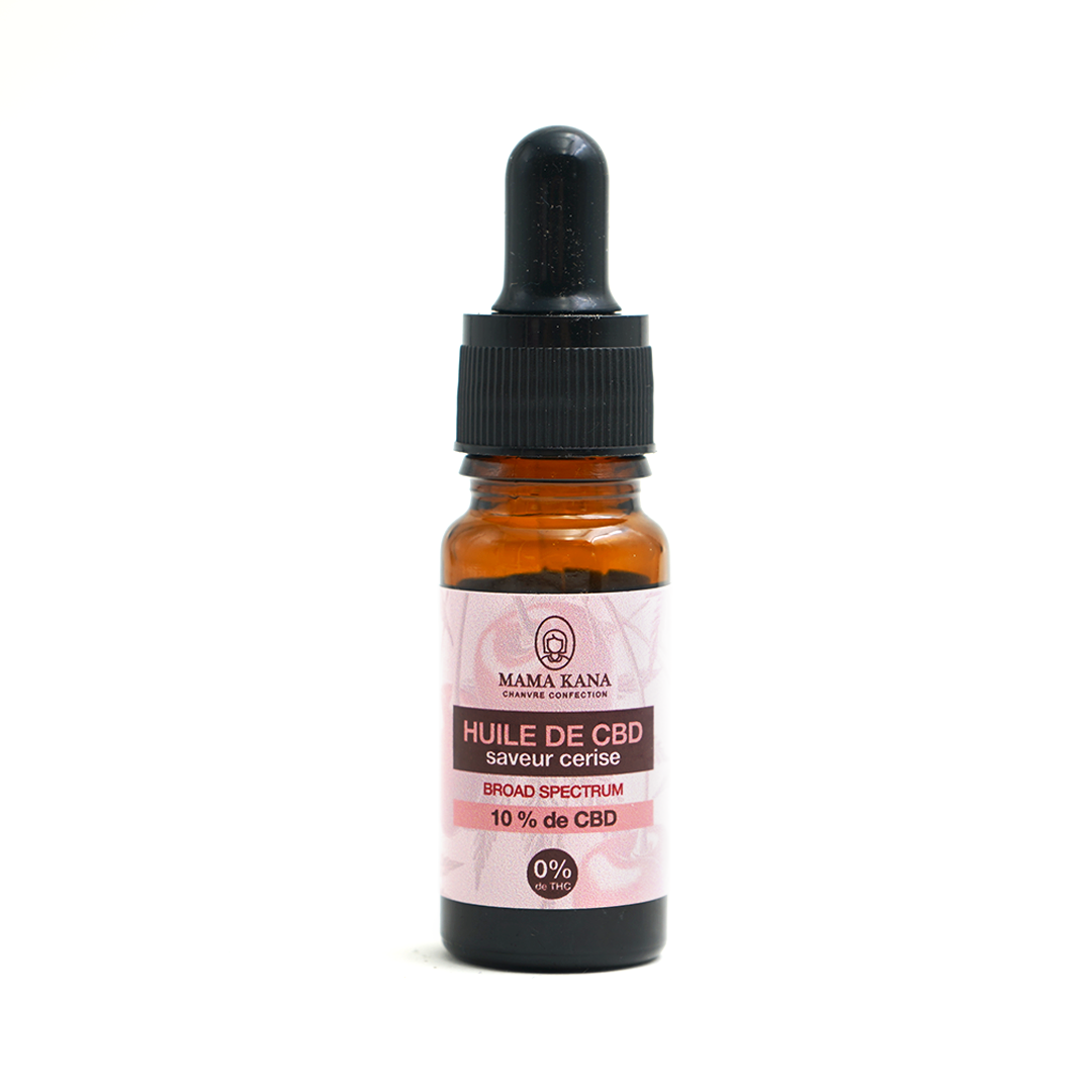 MAMA KANA CBD Huile 10% de CBD Broad Spectrum - Cerise 🍒