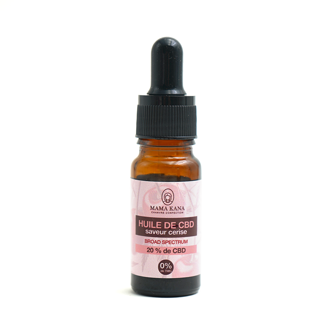 MAMA KANA CBD Huile 20% de CBD Broad Spectrum - Cerise 🍒