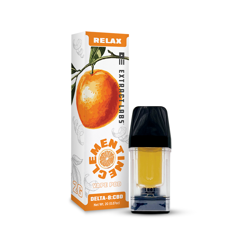 Extract Labs Delta 8 Relax Pod | Clementine | Sativa