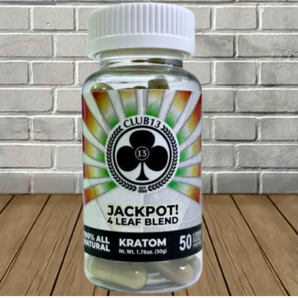 Club13 Jackpot! 4 Leaf Blend Kratom Capsules Best Price