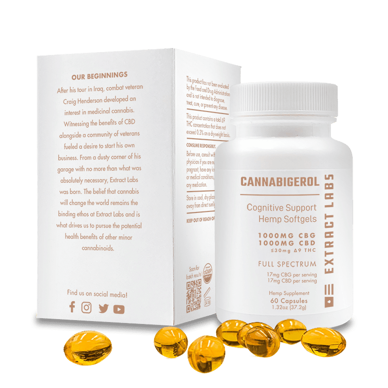 Extract Labs CBG Capsules | Cognitive Support