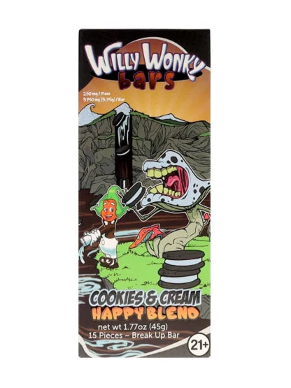 Cookies & Cream Willy Wonky Happy Blend Bars Best Price