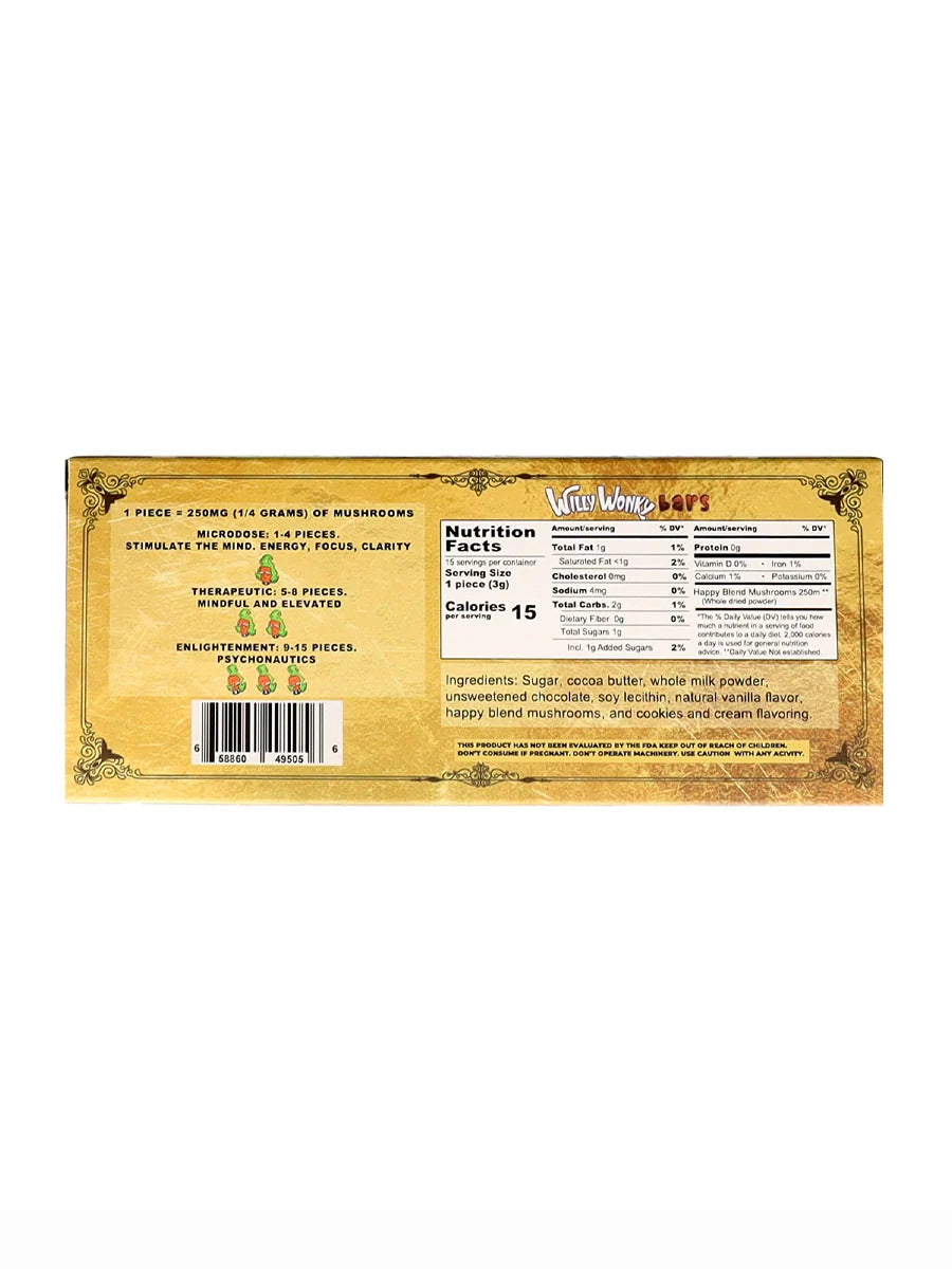 Cookies & Cream Willy Wonky Happy Blend Bars Best Price