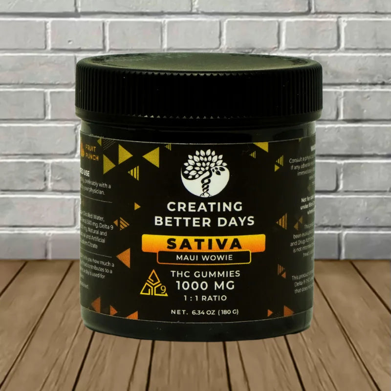 Creating Better Days Delta 9 Gummies 1000mg
