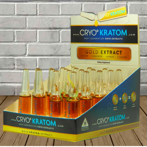 Cryo Kratom Gold Liquid Kratom Extract Ampoule 200mg Best Price