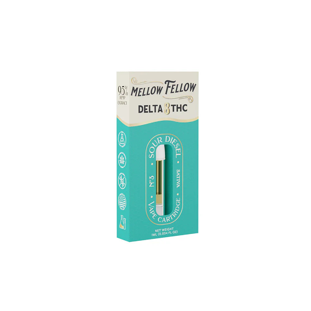 Mellow Fellow Delta 8 1ml Vape Cartridge Sour Diesel Best Price