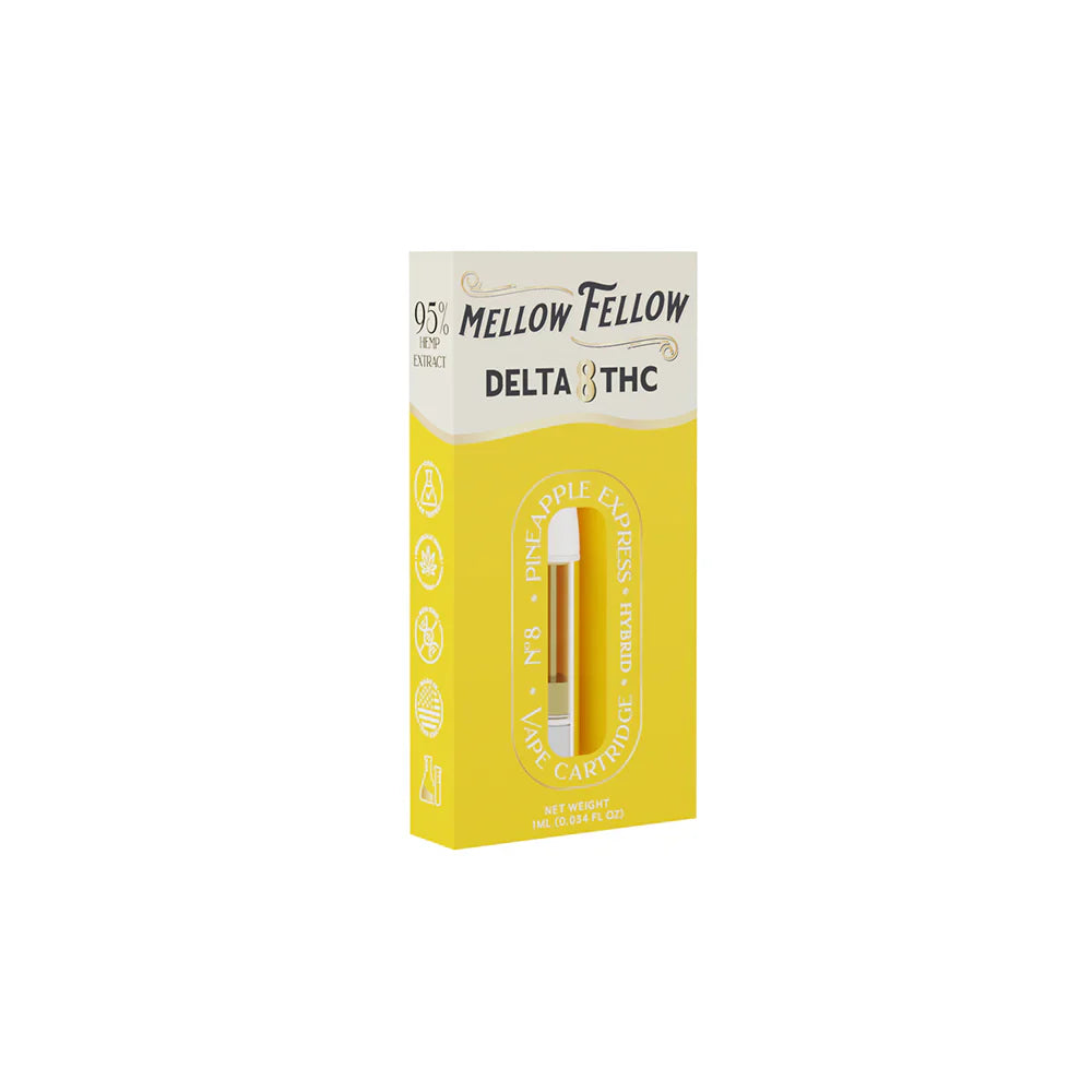Mellow Fellow Delta 8 1ml Vape Cartridge Pineapple Express Best Price