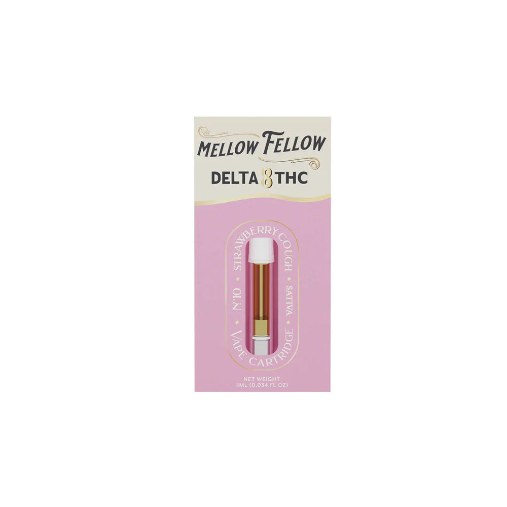 Mellow Fellow Delta 8 1ml Vape Cartridge Strawberry Cough Best Price