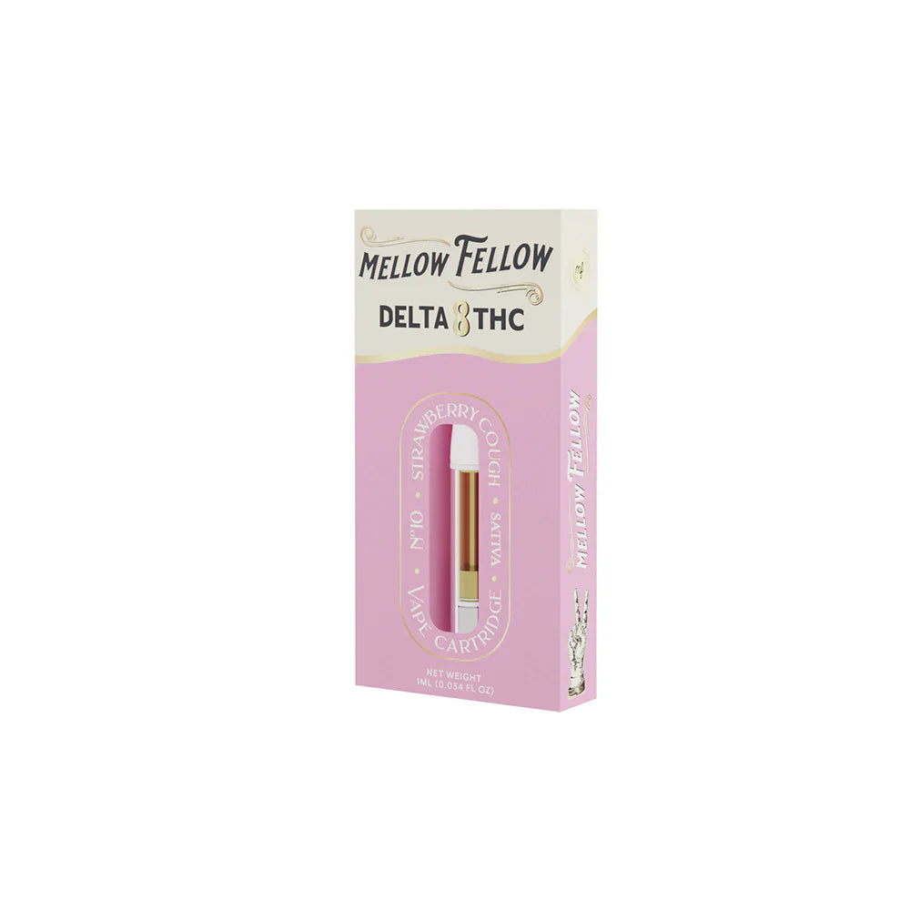 Mellow Fellow Delta 8 1ml Vape Cartridge Strawberry Cough Best Price