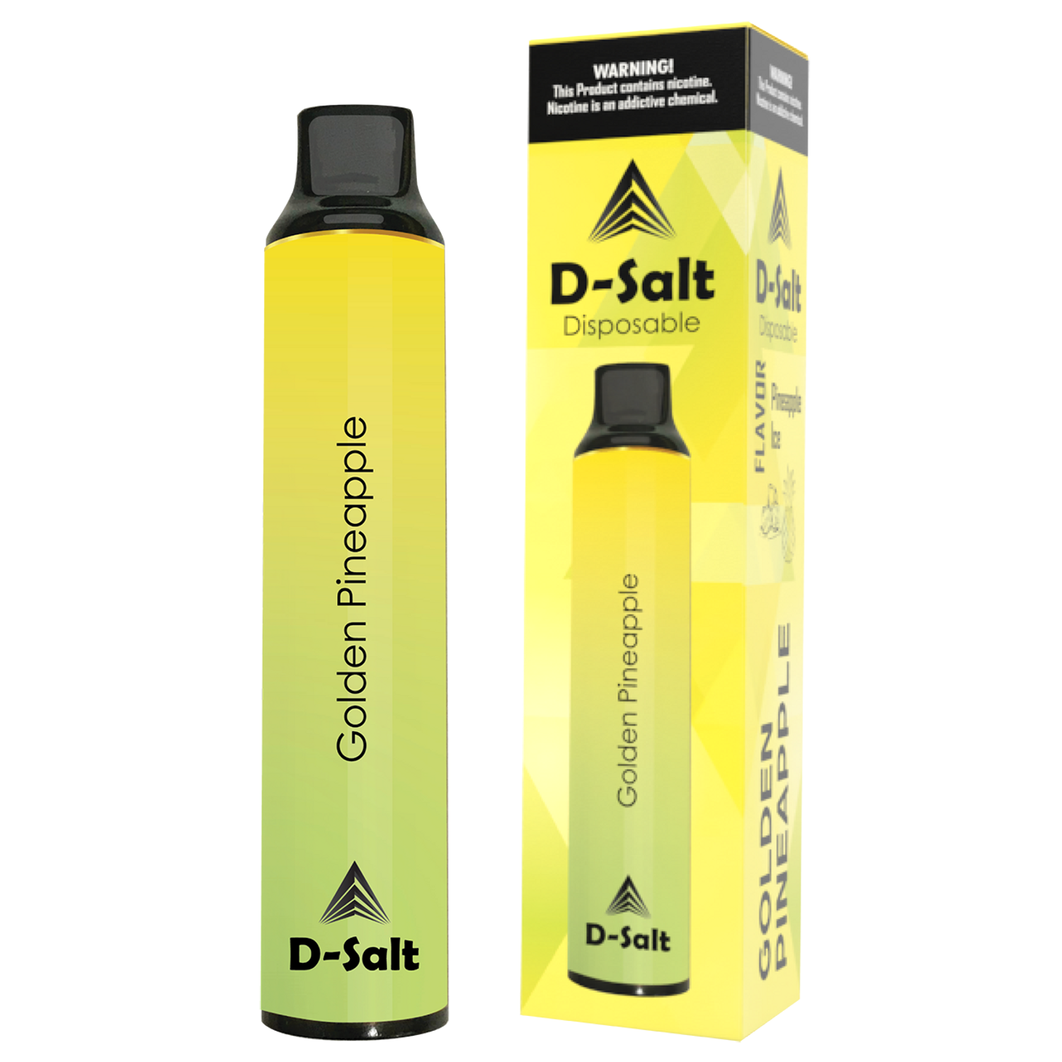 D-SALT DISPOSABLE - Golden Pineapple 1500 PUFFS - HYBRID