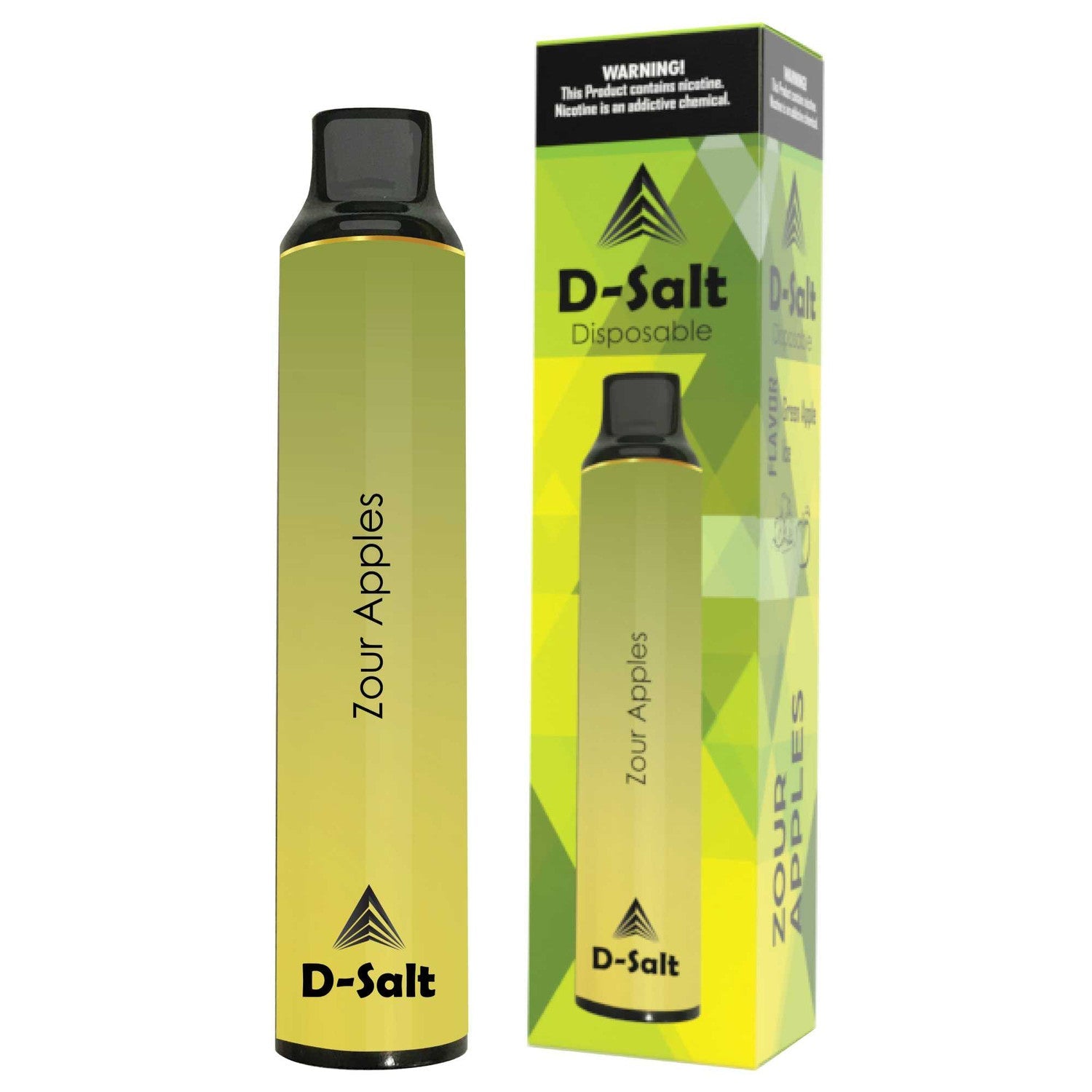 D-SALT DISPOSABLE - Zour Apples 1500 PUFFS - HYBRID