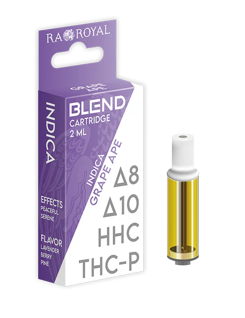RA Royal CBD | Delta 8 + THC-P + Delta 10 + HHC Blend Vape Cartridge - 2mL