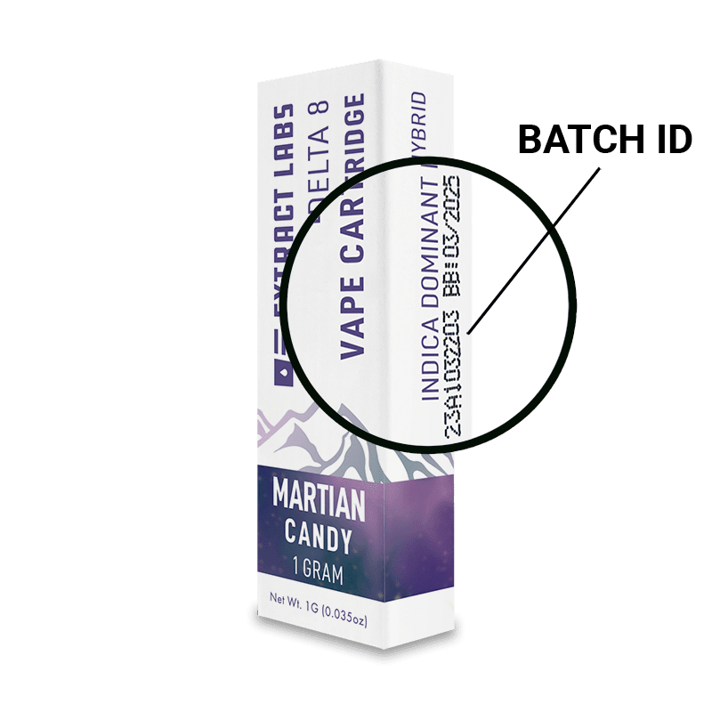 Extract Labs Delta 8 Cart | Martian Candy