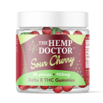 The Hemp Doctor Delta 8 THC Sour Cherry 900mg 30-count