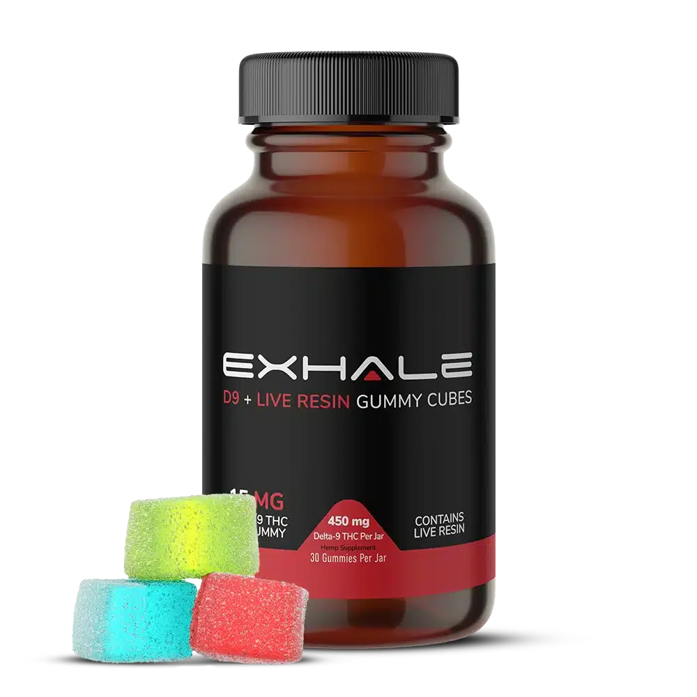 EXHALE Delta-9 + Live Resin Gummies