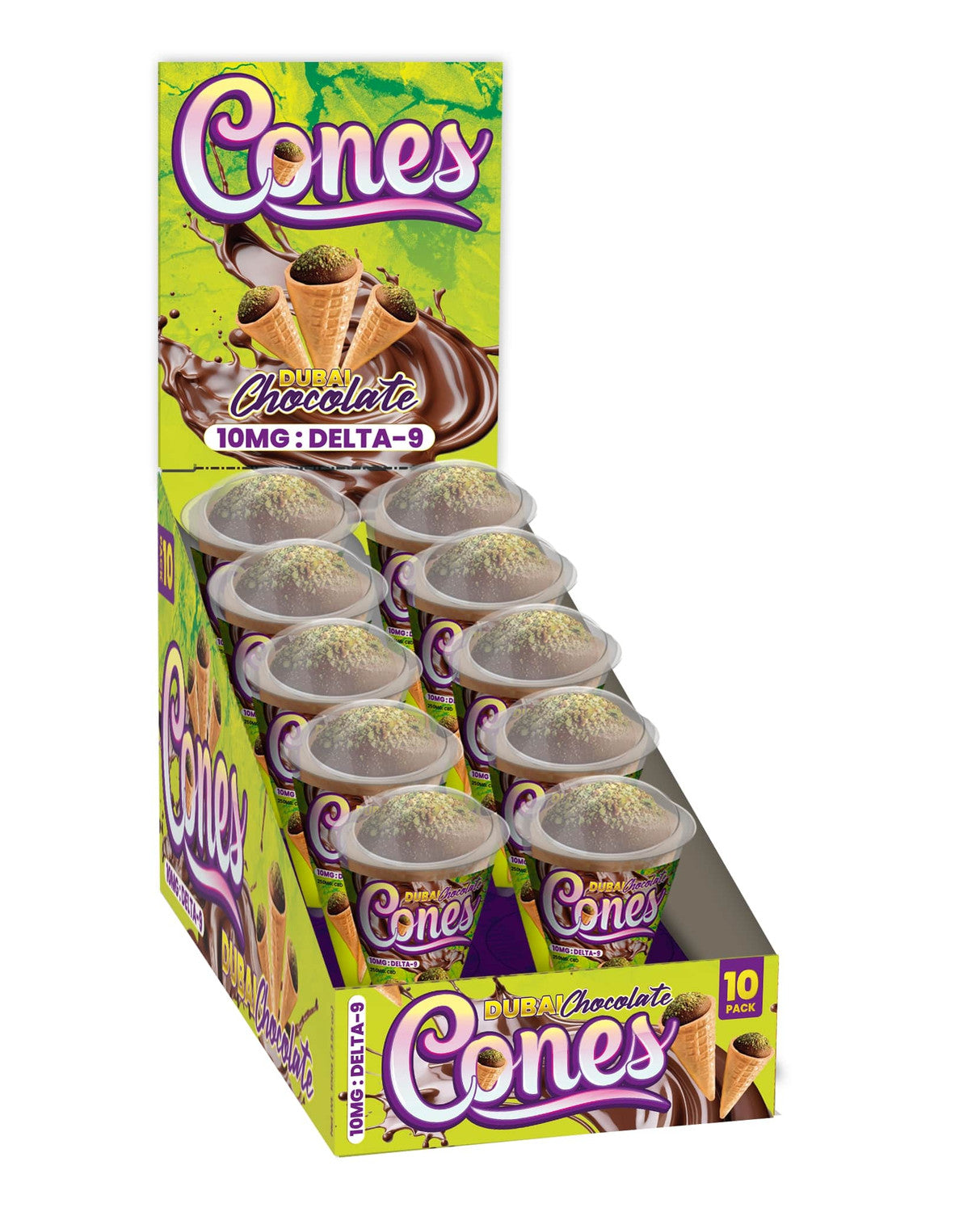 A Gift From Nature DELTA 9 CONES - DUBAI CHOCOLATE - 10MG