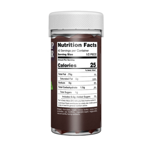 The Hemp Doctor 1:1:1 D9:CBD:CBG/CBN Chocolate 600mg 20ct